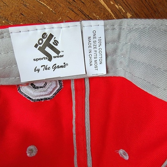 Ohio State Football Buckeyes Hat Spell Out Script Logo Baseball The Game Dad Cap - Picture 9 of 10